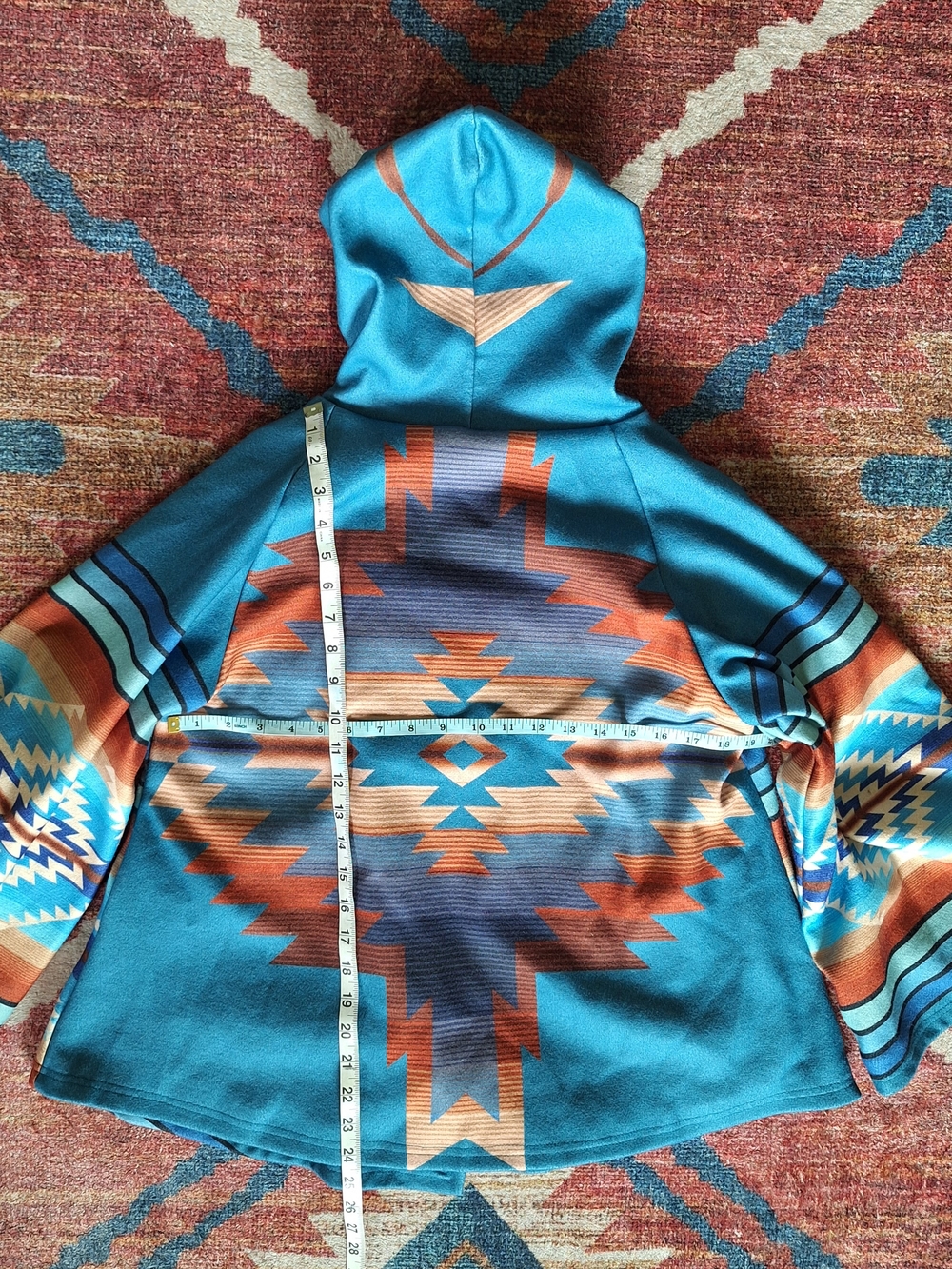Women's Aztec Hooded Boho Jacket Yellowstone - Picture 2 of 3